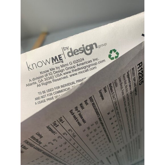 Know Me By Mimi G Top Jumpsuit Sewing Pattern R12215 Size 18-20-22-24-26 Uncut 2 - Picture 4 of 4